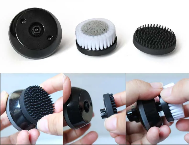 JINDING Portable 4-in-1 Electric Shaver Hair Trimmer USB Rechargeable Men's Shaving Heads Razor Clipper Electric Cleaning Brush