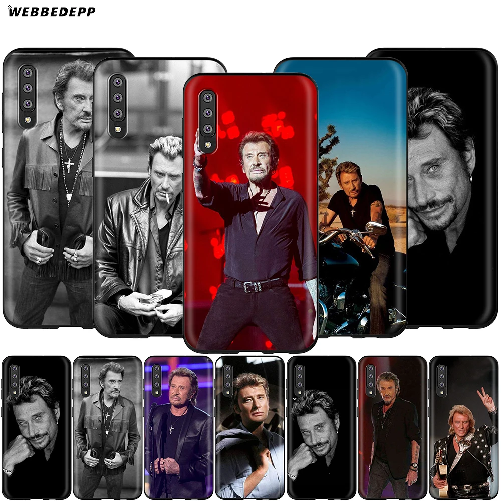 Webbedepp Джонни Холлидей чехол для Samsung Галактики S7 S8 S9 S10 Edge Plus Note 10 8 9 A10 A20 A30 A40 A50 A60