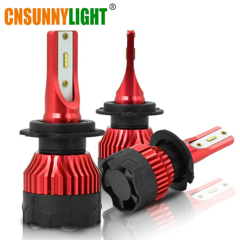 

CNSUNNYLIGHT K5 H4 H7 H11 ZES LED H8 H9 H1 880 Car Headlight Bulbs 9005 9006 H13 Headlamp Lights Replace COB Auto Led Lamp 6500K