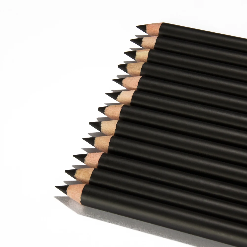 

12 Pcs/Set Eyeliner Pencil Black Waterproof Eyebrow Long Lasting Eye Pencil Makeup Cosmetics Tools Eye Liner Kit Easy to Wear