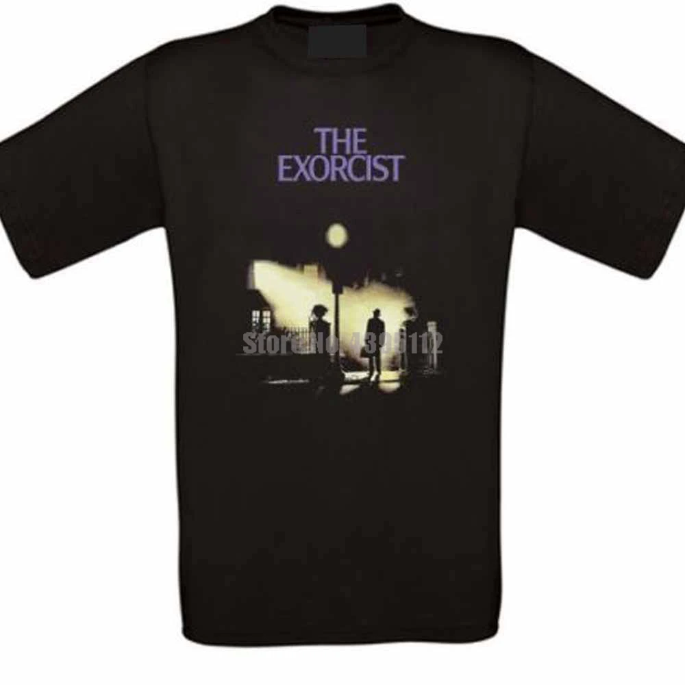 Exorcist Cult Movie/белые футболки унисекс Футболки для мотоциклистов больших размеров
