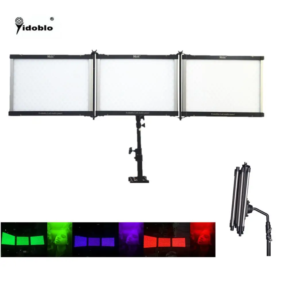 

Yidoblo APP & Remote control Folding LED panels video light RGB & BIO Color LEDs durable Aluminum Body Studio Folable LED Lamp