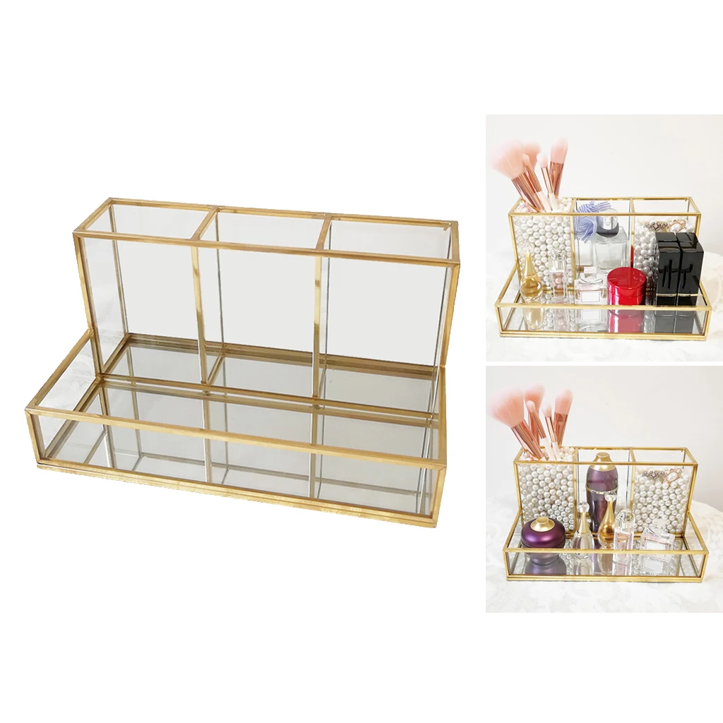 Clear Cosmetic Makeup Brush Storage Case Holder Box Desk Organizer Transparent Cosmetic Make Up Organizer Brush Lipstick Holder