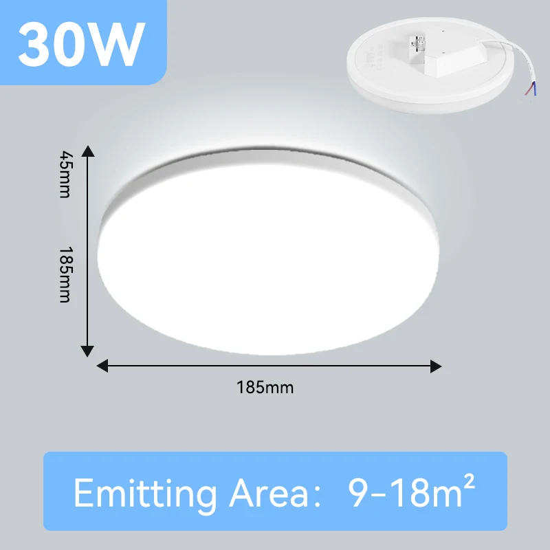 LED Panel Lights 15W 20W 30W 50W 220V Round & Square Panel Lamps Ceiling Light Surface Mount for Living Room Bedroom Kitchen 2x4 led surface mount light LED Panel Lights