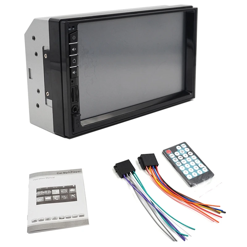 2 Din Автомобильный мультимедийный Радио Hd 7 дюймов контакт Sn стерео Bluetooth 12 В 2Din Fm Iso