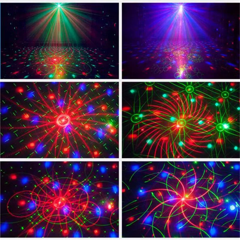 Дискотека Лазерное освещение rgb проектор Вечерние огни DJ освещение эффект для продажи светодиодный для дома Свадебные украшения