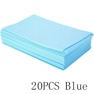 10/20 шт спа простыни одноразовые массажный стол лист водонепроницаемый покрывало для кровати нетканый материал, 180x80 см - Цвет: 20PCS Blue
