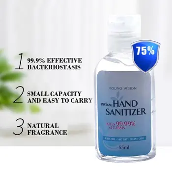 

portable water-free hand sanitizer Antibacterial gel disinfection portable Delicate and non-irritating keep clean 1 pcs