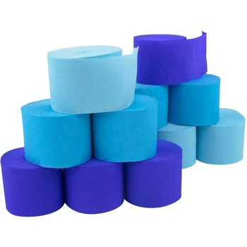 

30 Rolls of Crepe Paper Ribbon for Birthday Party Classroom Party Family Party Thanksgiving Christmas Decoration