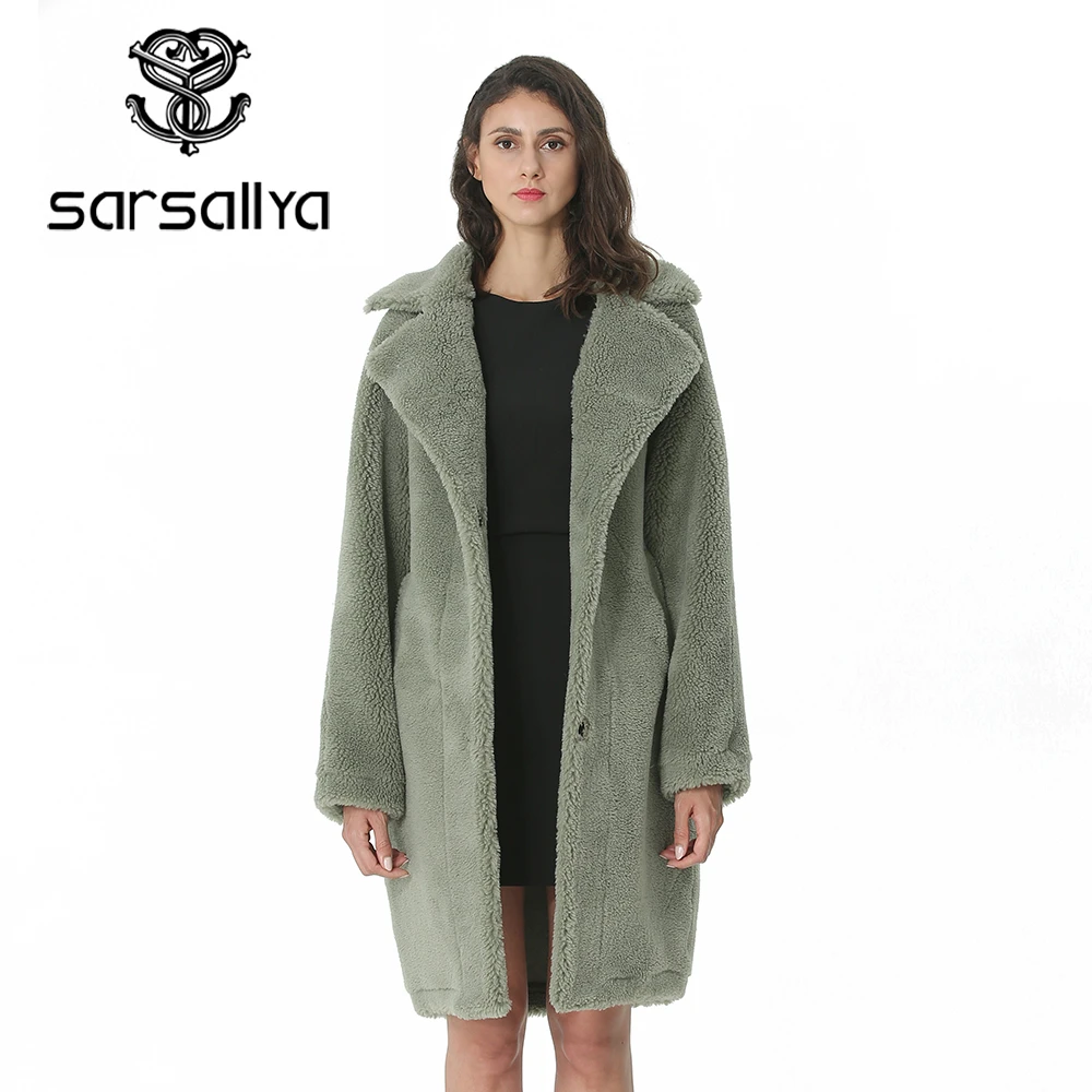 Koop Winter Wollen Jas Vrouwen Wol Bont Jas Vrouwelijke Lange Wollen Jassen Dames Warme Dikke Herfst Overjas Wol Blend Elegant Casual 2019