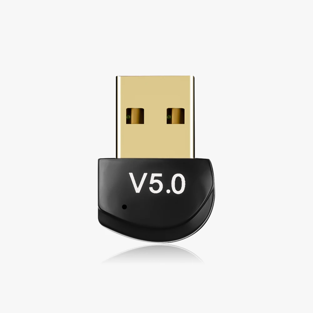 Kebidu Mini BT 5,0 адаптер USB ключ беспроводной USB Bluetooth передатчик 5,0 музыкальный приемник Bluetooth адаптер для компьютера ПК - Цвет: as shown