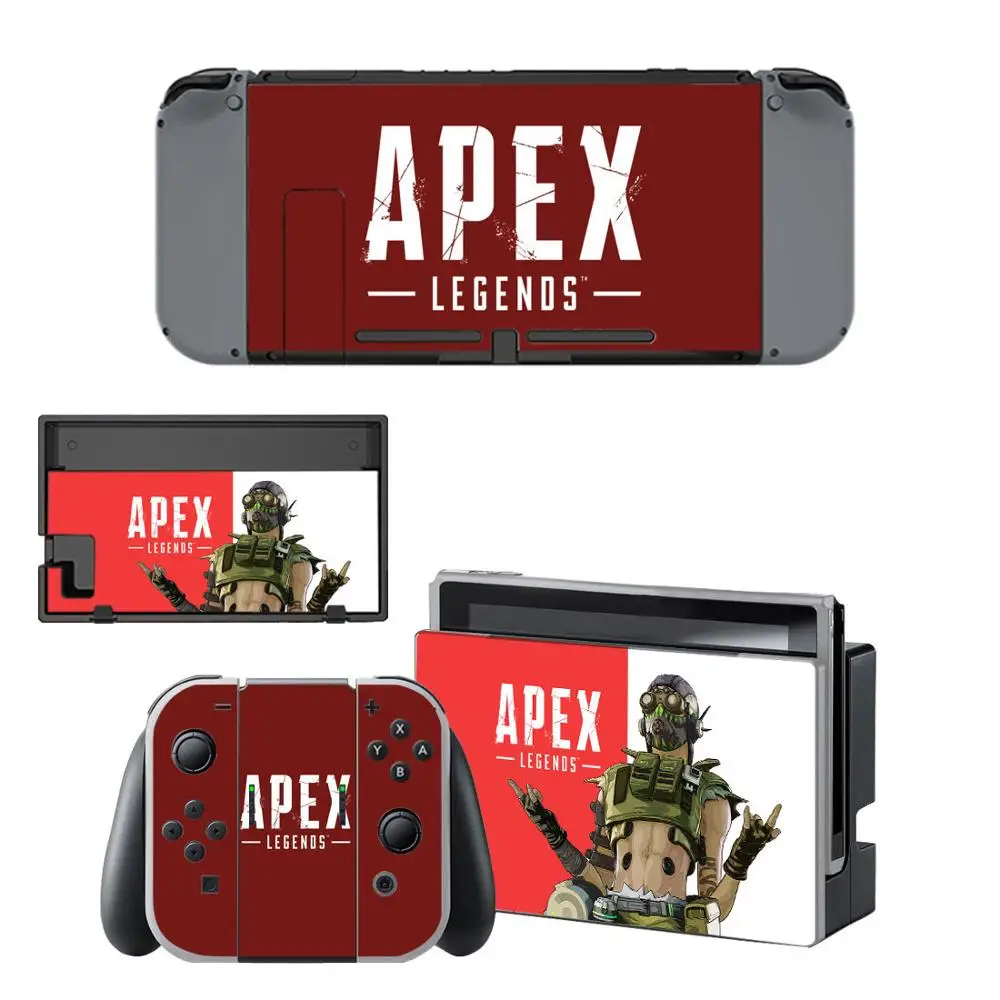 

Nintend Switch Apex legends Sticker Vinyl Wrap Skin Decal for Nintendo Switch Full Set Faceplate Stickers Console Joy-Con Dock