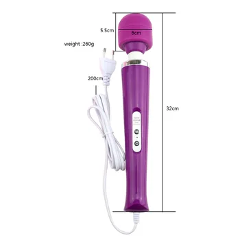 10 Speeds New Vibrabor Magic Wand Massager Big Magic AV Massage Stick Vibrators Sextoy Female Clit Vibrator Sex Toys For Women 2