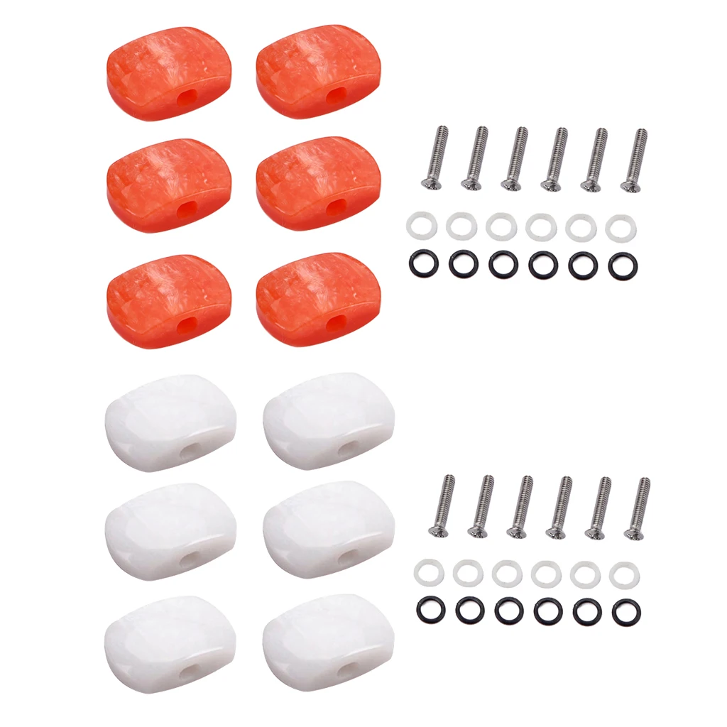 6 Pieces Guitar Tuning Pegs Tuners Machine Heads Replacement Buttons Knobs for Classical Guitar