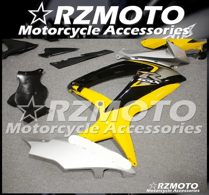 ABS мотоцикл обтекатель комплект для SUZUKI GSXR600 750 K8 2008-2010 год кузов литья под давлением Магазин № 1141