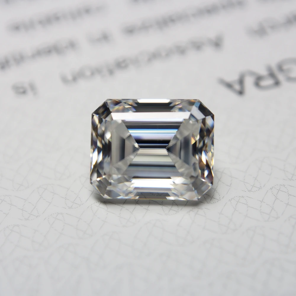 10*12 мм изумруд 6 04 карат VVS Moissanite супер белый свободный алмаз для свадьбы