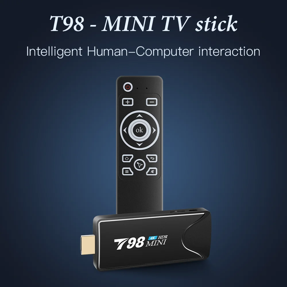 Mxqmini Tv Stick With Android 10.0 4k Smart Tv Box Wifi Mini Smart Tv Stick  H.265 Media Player Set - Temu