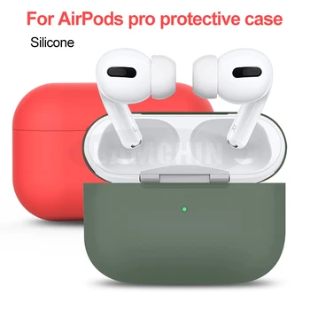

New Silicone Case For Airpods Pro Protective Cover TWS Bluetooth Earphone Soft Silicone Cover For Apple Airpods pro Cases