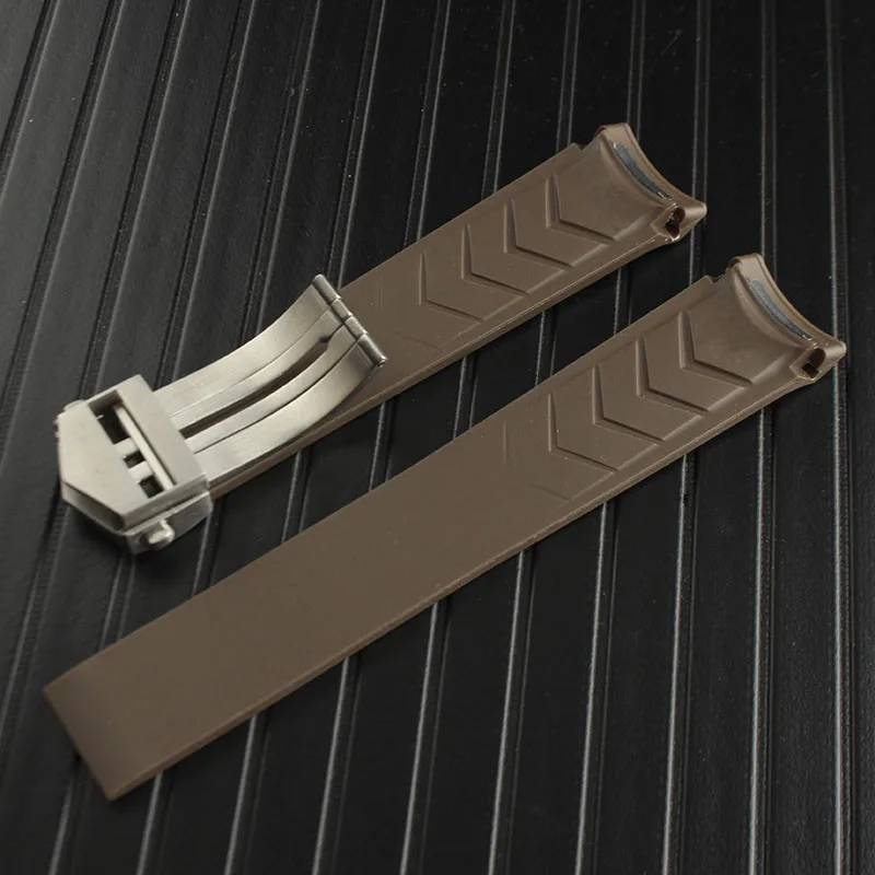 Резиновый силиконовый ремешок/ремешок для Tag Heuer Carrera Watch черный 22 мм застежка