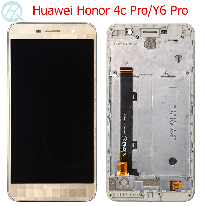 Original Y6 Pro LCD For Huawei Honor 4C Pro Display With Frame 5.0" Honor 4c Pro TIT-L01 LCD Display Touch Screen Parts Assembly mobile phone lcd screens