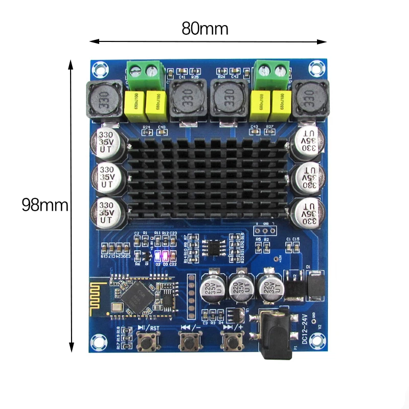 TPA3116D2 Bluetooth двухканальный 2x120 Вт усилитель мощности класса D аудио приемник Цифровые усилители доска DC12-24V для Amp DIY