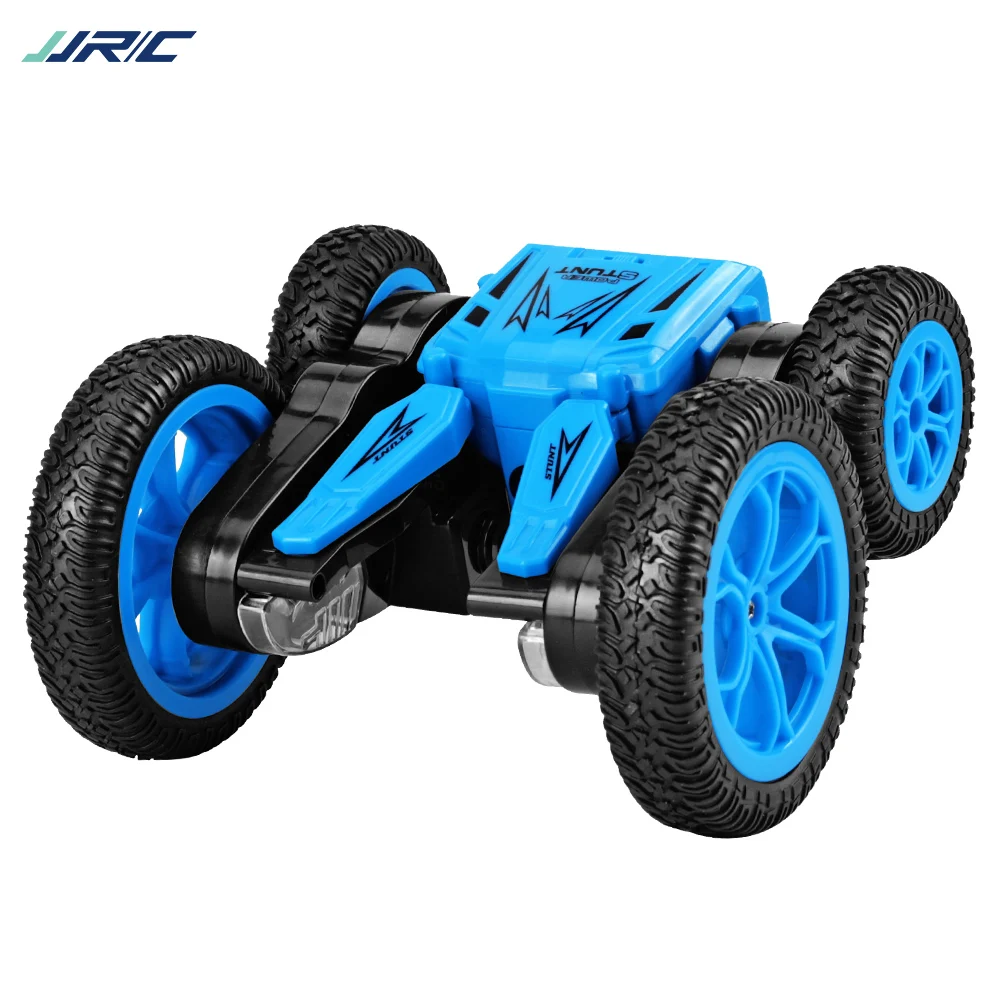 JJRC Q71 RC автомобиль 15 км/ч 4WD один ключ деформация Флип 360 трюк автомобиль Вращающийся Двухсторонний пульт дистанционного управления автомобиль для детей багги игрушки - Цвет: Синий