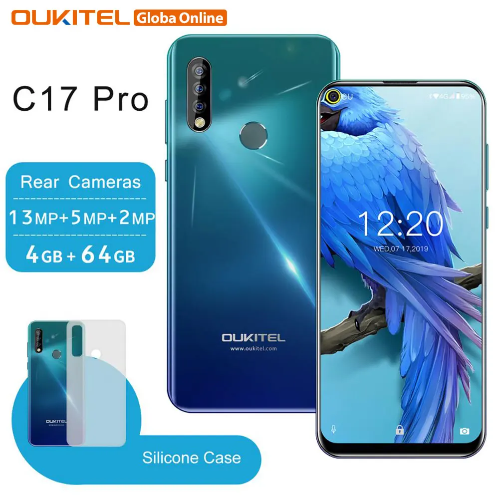 OUKITEL C17 Pro смартфон с 6,35 дюймовым дисплеем, восьмиядерным процессором, ОЗУ 4 Гб, ПЗУ 64 ГБ, Android 9,0|Смартфоны и мобильные телефоны|   | АлиЭкспресс