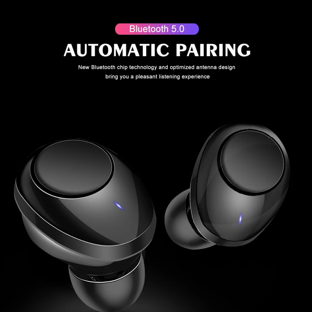 T20 TWS Bluetooth 5 0 Earphones Charging Box Wireless Headphone 8D Stereo Sports Waterproof Earbuds Headsets With Microphone