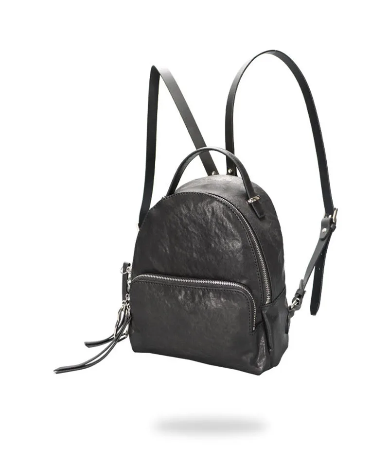 classy backpack AETOO Ladies Backpacks, Women's Head Layer Leather Backpacks, Lightweight Ladies Bags stylish work backpack