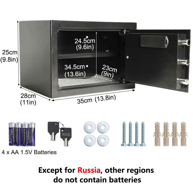 Luxury Digital Depository Drop Cash Safe Box Jewelry Home Hotel Smart Lock Keypad Safety Security Box Secret stash 7.5kg