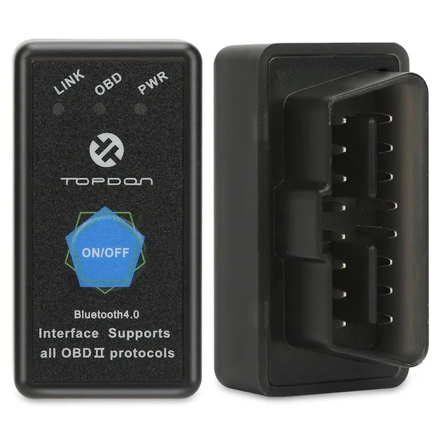 TOPDON ELM327 V1.5 Bluetooth для Android OBD 2 Интерфейс OBD2 сканер Супер Мини ELM 327 поддерживает II