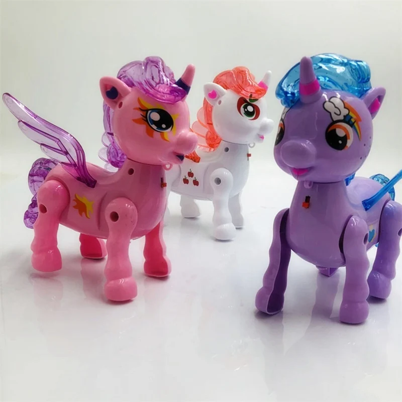 walking unicorn toy with leash