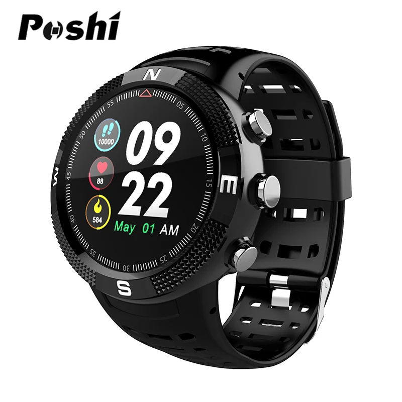 Умные часы для женщин OLED экран монитор сердечного ритма Bluetooth наручные часы Android для Iphone gps Smartwatch мужские спортивные фитнес-трекер - Цвет: black