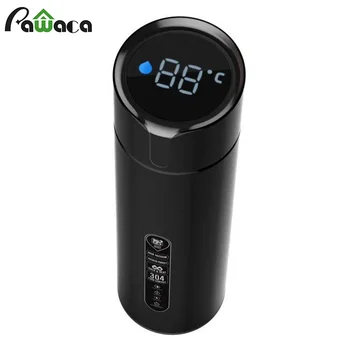 

Stainless Steel Travel Mug Insulated Tumbler with Lid Smart Digital Display Insulated Vacuum Flask Water Bottle Keep Cold & Hot