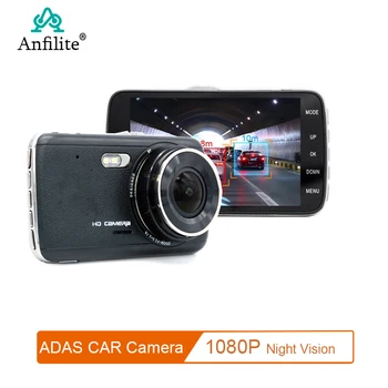 

Anfilite 4 Inch ADAS Car DVR Camera 1080P Full HD Dual Lens vehicle Video Night Vision Car Recorder DVRs Dash Cam