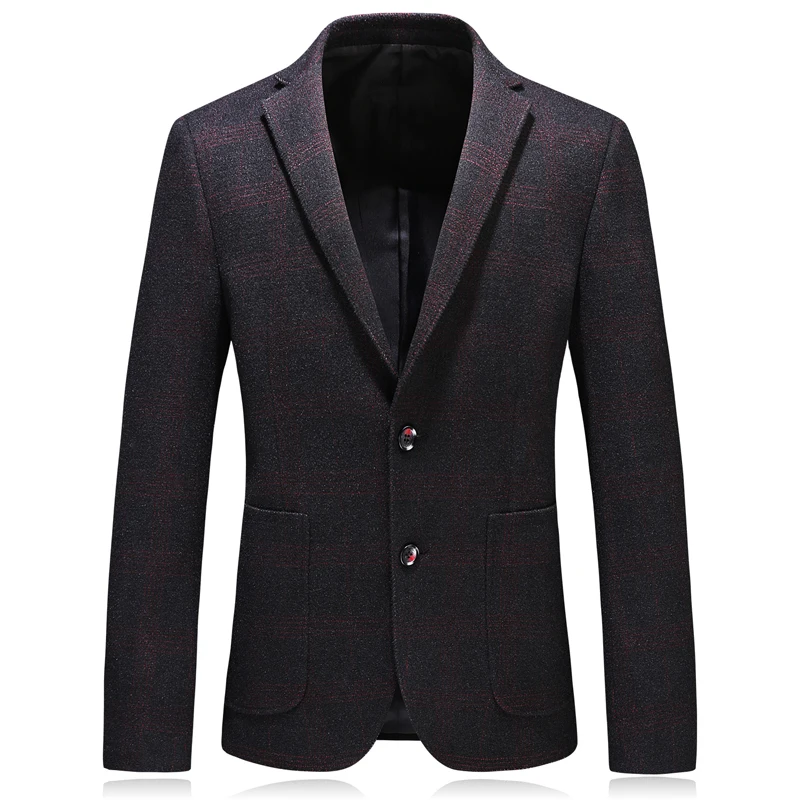 

plus size 4xl autumn warm wool men blazer slim fit single button mens dress jackets and coats