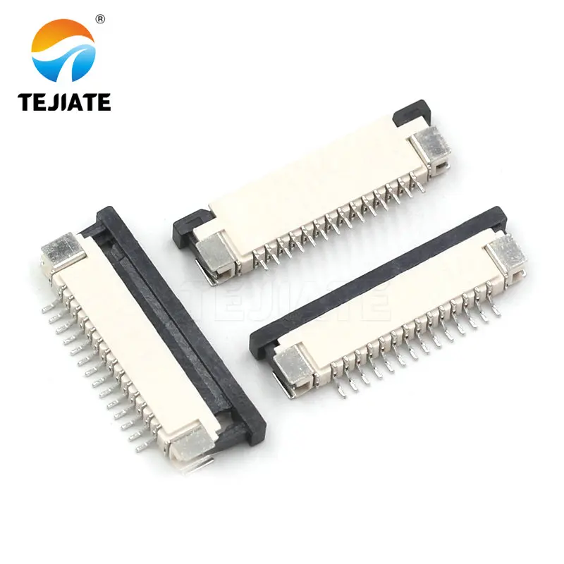 10PCS FFC/FPC Connector Flat Cable Socket 1.0MM Adapter 4/5/6/8/9/10/12/14/15P Down Drawer Type Plug Kit conversion plug plug conversion socket