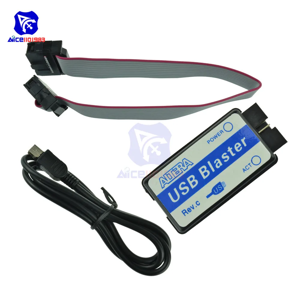 Мини USB кабель Blaster с 10 контактным JTAG соединительный для CPLD FPGA NIOS программатор