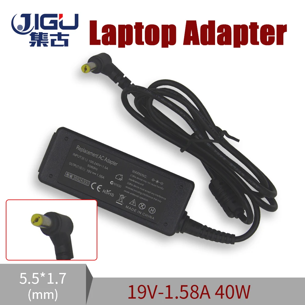 

Replacement For Acer 19V 1.58A 5.5*1.7MM 40W AS1810TZ Series Aspire 1825 Series Aspire One 531h Series 532H Series