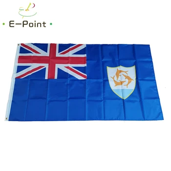 

British Anguilla Flag 2ft*3ft (60*90cm) 3ft*5ft (90*150cm) Size Christmas Decorations for Home Flag Banner