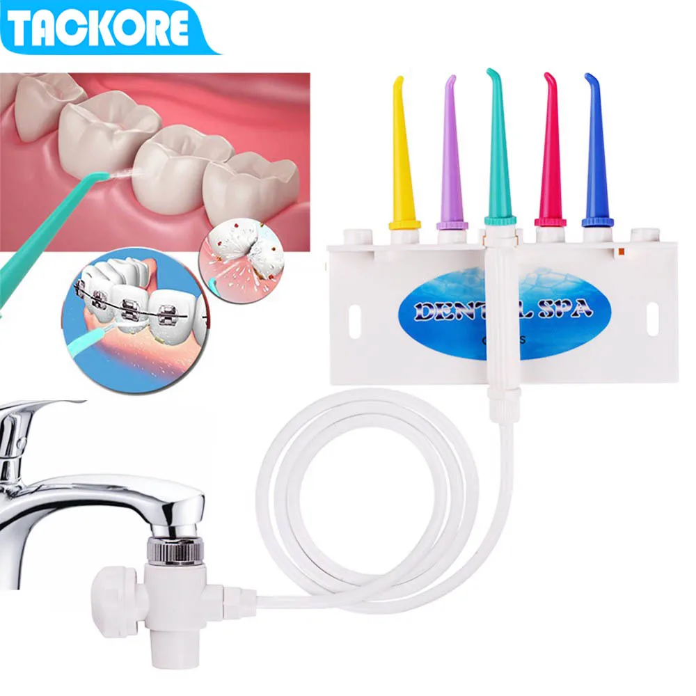 

Faucet Water Dental Flosser Oral Irrigator Jet Brush Teeth Whitening Toothbrush Cleaning Oral Irrigator