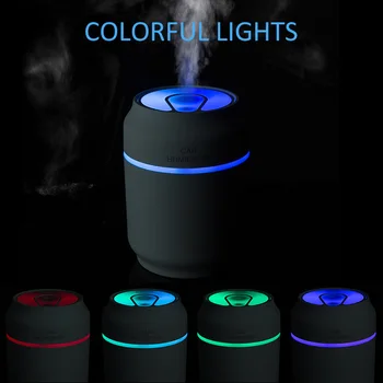 

Multi-function 3 in 1 USB Air Humidifier 200ml Essential Oil Diffuser 7 color LED Aroma Light With Mini Cooler Fan