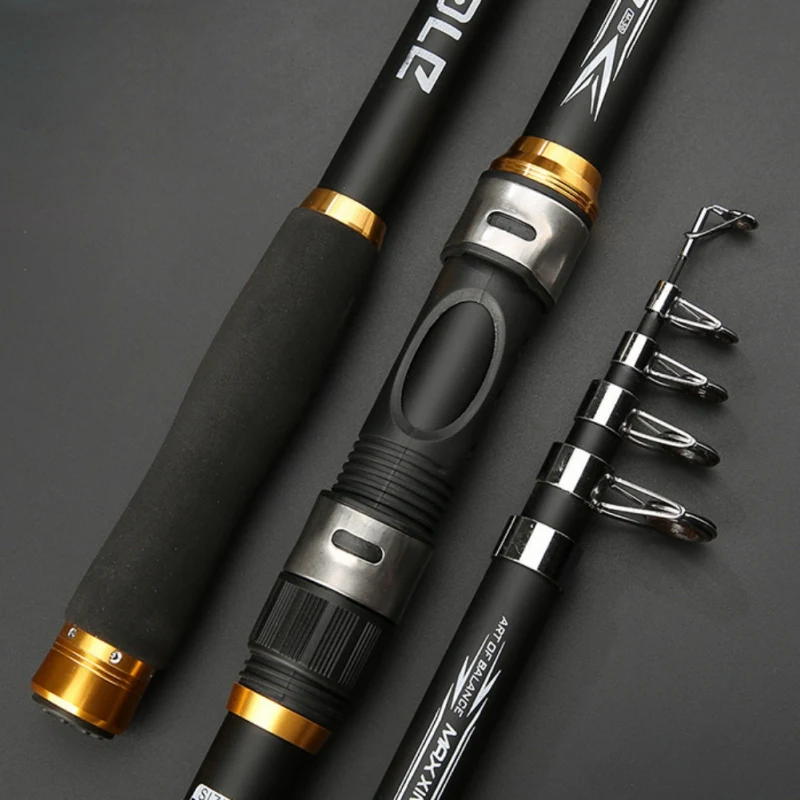 

2.1M -3.6M Carp Telescopic Fishing Rod feeder Hard FRP Carbon Fiber Portable Spinning Fishing Pole Fishing Rod