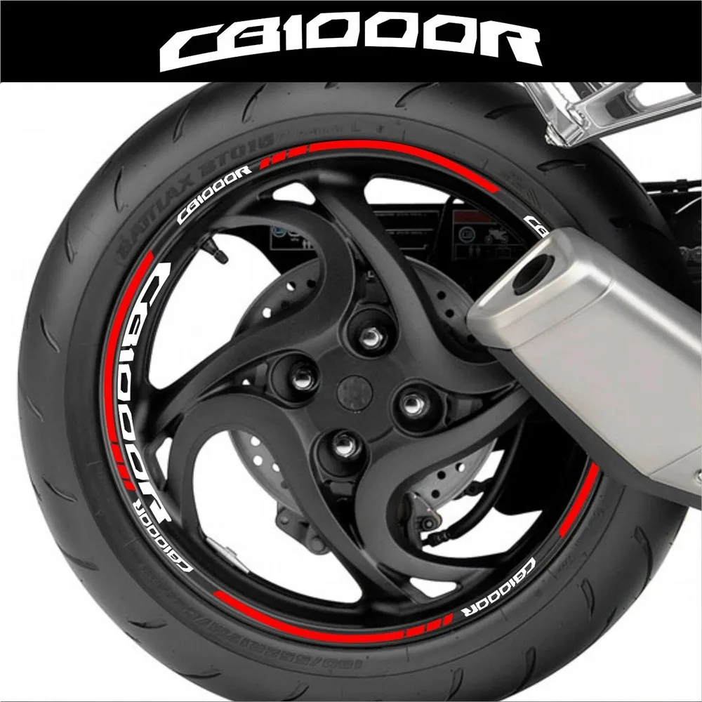 Motorcycle Wheel Decal Stickers Stripes Reflective Waterproof Tire