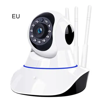

Wireless camera wifi remote monitor mobile phone monitoring intelligent network HD camera 360 degree rotation 1 SET