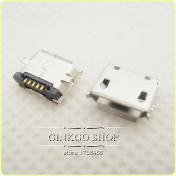 

1000pcs/lot Short 5Pins Micro usb Charging Jack 5P USB Charge Socket for Smart mobile phone