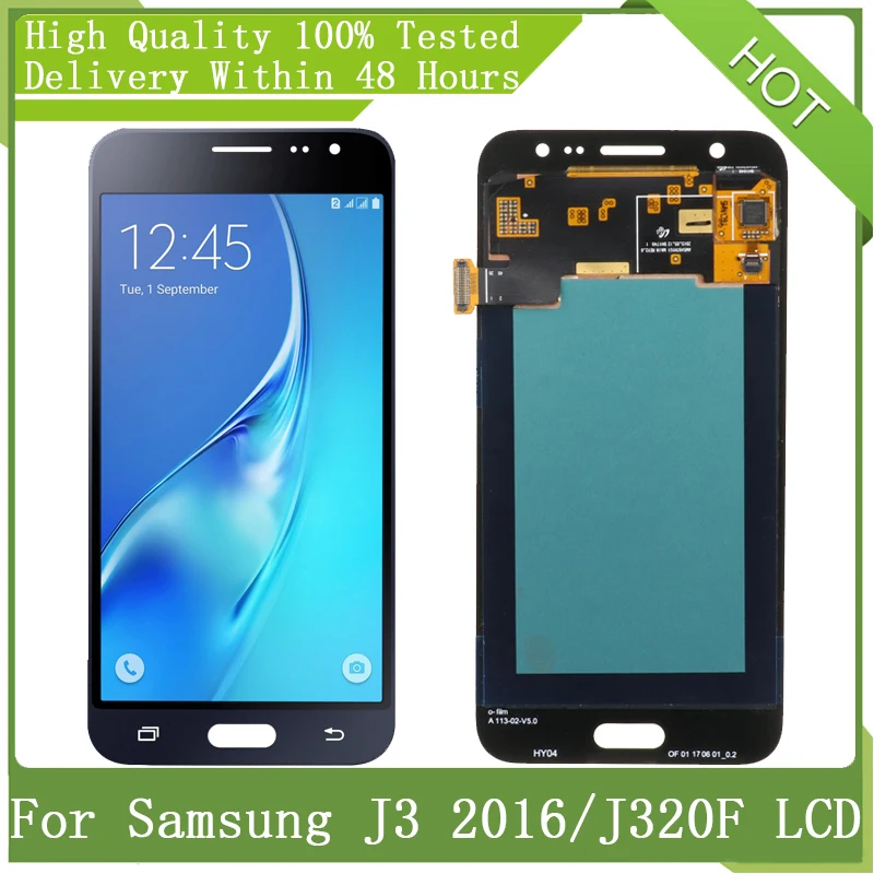 ЖК дисплей 5 0 дюйма Super AMOLED для SAMSUNG GALAXY J3 2016 J320 J320F J320H J320M J320FN сенсорный экран с