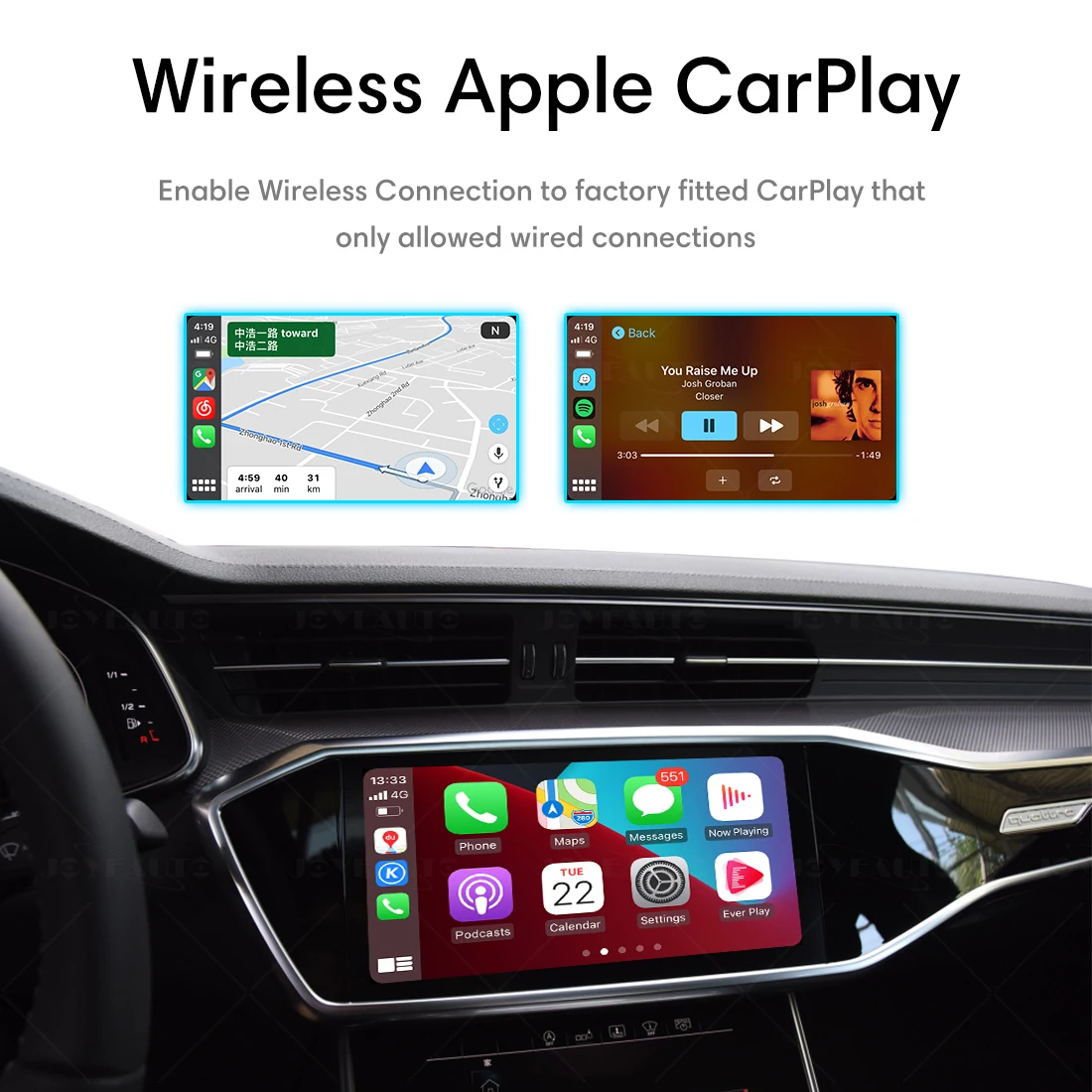 MMB Carplay Беспроводная коробка зеркальная ссылка медиаустройство для VW Audi Porsche Mercedes