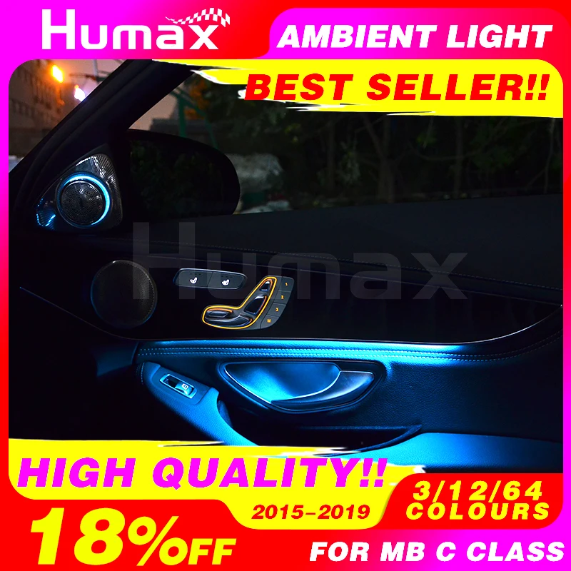 ^*Best Offers For Mercedes C class w205 C63 C200 C250 car DIY ambient lamp 3/12/64 colors LED ambient light illuminated car accessory ^*Best Offers For Mercedes C class w205 C63 C200 C250 car DIY ambient lamp 3/12/64 colors LED ambient light illuminated car accessory