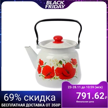 

Teapot "Poppies" 3.5 l, enamel lid